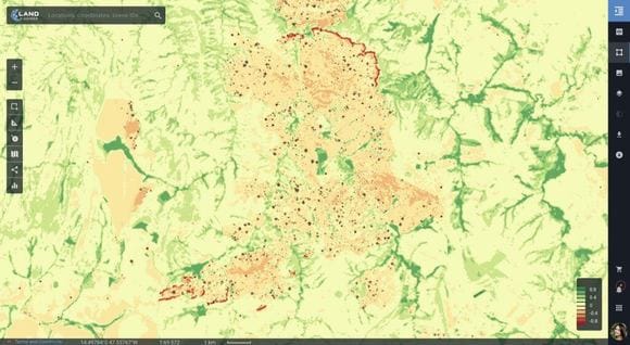 Landsat 8 imágenes del Parque Nacional Chapada dos Veadeiros después del incendio