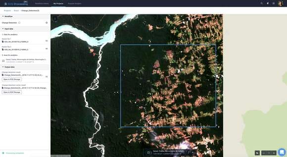Imagen Landsat 8 sobre el Área de Protección Ambiental Triunfo Xingu, en el estado de Pará