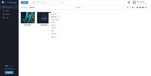 Earth On AWS In EOS Storage Public Data Sets