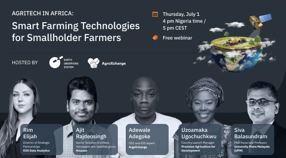 Presenters of the webinar on smart farming technologies in Africa
