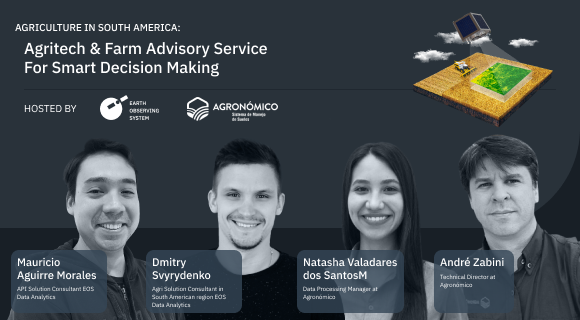 presenters of the webinar on agriculture in South America