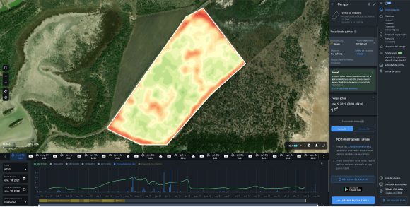 карта NDVI, 26 мая