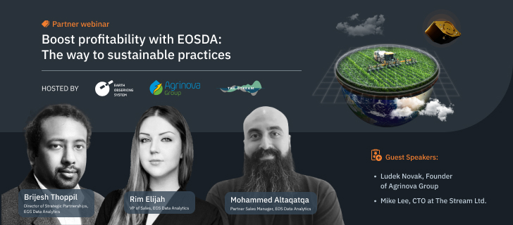 presenters of the webinar hosted by EOSDA